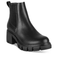 Bottines NOIR Femme Motif Uni Elastique