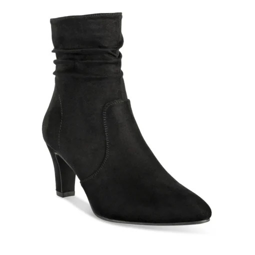 Bottines NOIR Femme Motif Uni Fermeture éclair