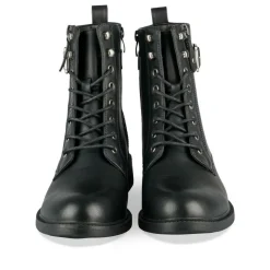 Bottines NOIR Femme Motif Uni Lacets