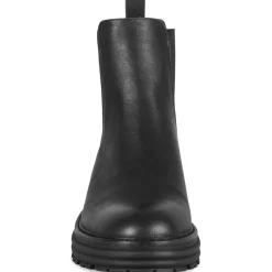 Bottines NOIR Femme Motif Uni A Enfiler