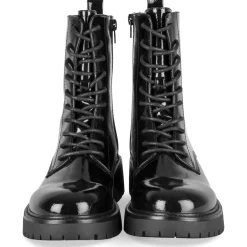 Bottines NOIR Femme Motif Vernis Fermeture éclair