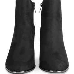 Bottines NOIR Femme Motif Uni Fermeture éclair