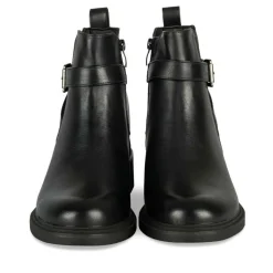 Bottines NOIR Femme Motif Uni Fermeture éclair