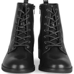 Bottines NOIR Femme Motif Uni Fermeture éclair