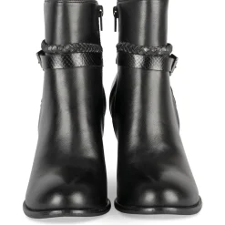 Bottines NOIR Femme Motif Uni Fermeture éclair