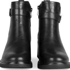 Bottines NOIR Femme Motif Uni Fermeture éclair