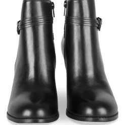Bottines NOIR Femme Motif Uni Fermeture éclair