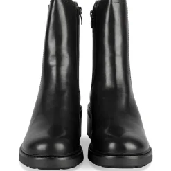 Bottines NOIR Femme Motif Uni Fermeture éclair