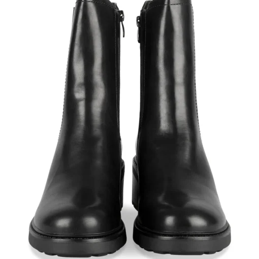 Bottines NOIR Femme Motif Uni Fermeture éclair