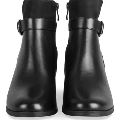 Bottines NOIR Femme Motif Uni Fermeture éclair