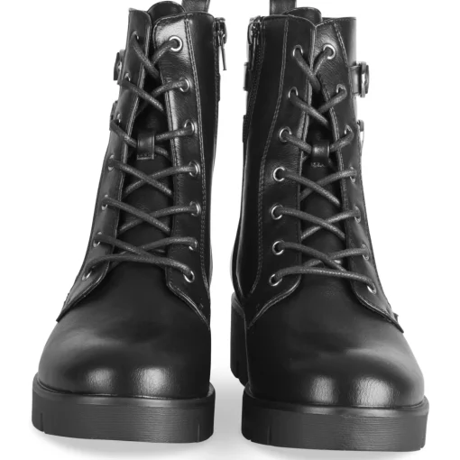 Bottines NOIR Femme Motif Uni Fermeture éclair