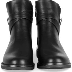 Bottines NOIR Femme Motif Uni Fermeture éclair
