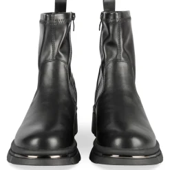 Bottines NOIR Femme Motif Uni Fermeture éclair