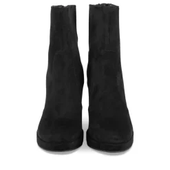 Bottines NOIR Femme Motif Uni Fermeture éclair