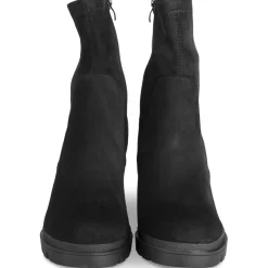 Bottines NOIR Femme Motif Uni Fermeture éclair