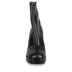 Bottines NOIR Femme Motif Uni A Enfiler