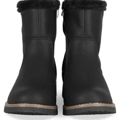 Bottines NOIR Femme Motif Uni Fermeture éclair
