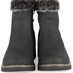 Bottines NOIR Femme Motif Fausse Fourrure Fermeture éclair