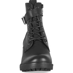 Bottines NOIR Femme Motif Uni A Enfiler