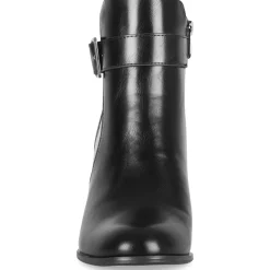 Bottines NOIR Femme Motif Uni Fermeture éclair