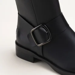 Bottines NOIR Femme Motif Uni Fermeture éclair