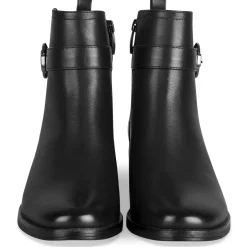 Bottines NOIR Femme Motif Uni Fermeture éclair