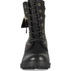 Bottines NOIR Femme Motif Uni A Enfiler