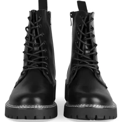 Bottines NOIR Femme Motif Uni Fermeture éclair