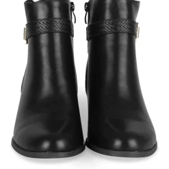 Bottines NOIR Femme Motif Uni Fermeture éclair