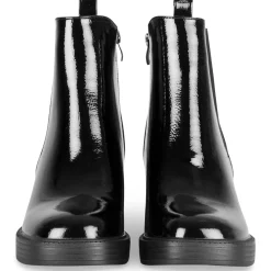 Bottines NOIR Femme Motif Uni Fermeture éclair