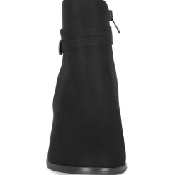 Bottines NOIR Femme Motif Uni Fermeture éclair