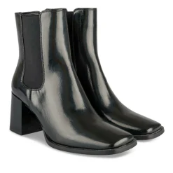 Bottines NOIR Femme Motif Iridescent Elastique