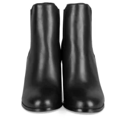 Bottines NOIR Femme Motif Uni Elastique