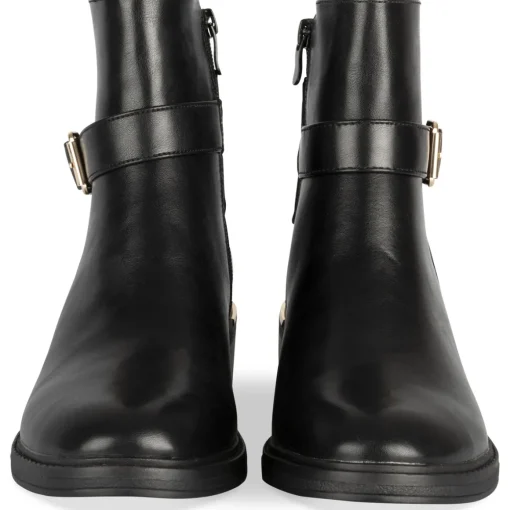 Bottines NOIR Femme Motif Uni Fermeture éclair