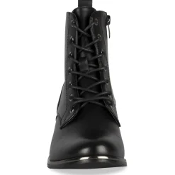 Bottines NOIR Femme Motif Uni Lacets