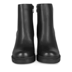 Bottines NOIR Femme Motif Uni Fermeture éclair