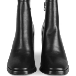 Bottines NOIR Femme Motif Uni Fermeture éclair
