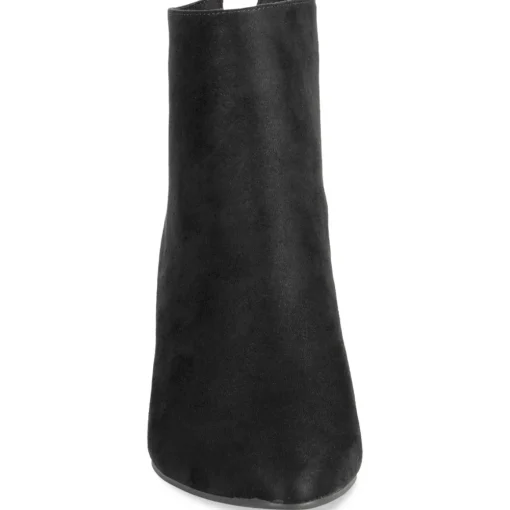 Bottines NOIR Femme Motif Uni Fermeture éclair