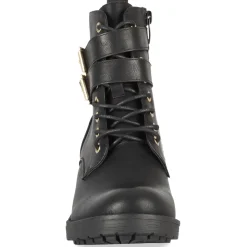 Bottines NOIR Femme Motif Uni A Enfiler