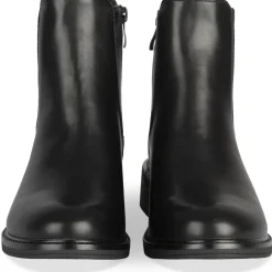 Bottines NOIR Femme Motif Uni A Enfiler