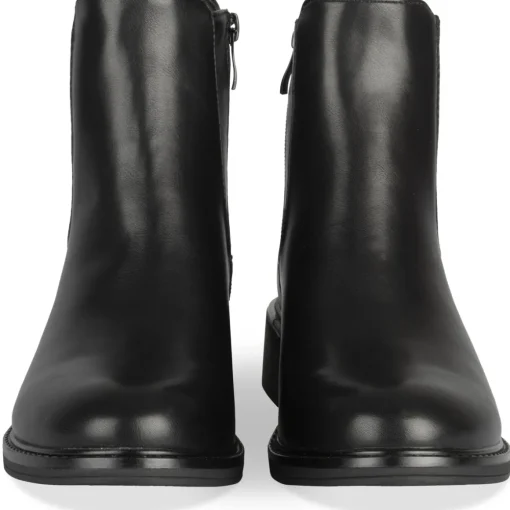 Bottines NOIR Femme Motif Uni A Enfiler