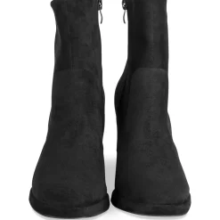 Bottines NOIR Femme Motif Uni Fermeture éclair