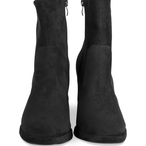Bottines NOIR Femme Motif Uni Fermeture éclair