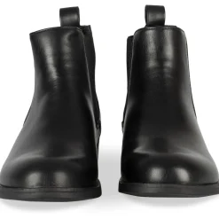 Bottines NOIR Femme Motif Uni A Enfiler