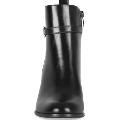 Bottines NOIR Femme Motif Uni Fermeture éclair