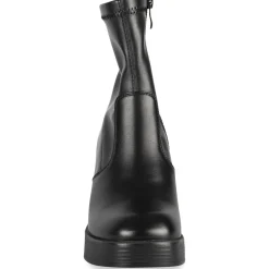 Bottines NOIR Femme Motif Uni Fermeture éclair
