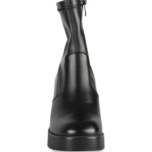 Bottines NOIR Femme Motif Uni Fermeture éclair