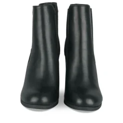 Bottines NOIR Femme Motif Uni Elastique