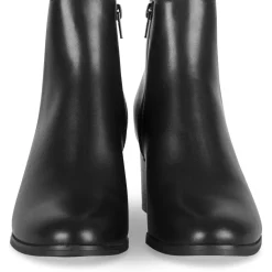 Bottines NOIR Femme Motif Uni Fermeture éclair