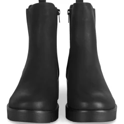 Bottines NOIR Femme Motif Uni Fermeture éclair